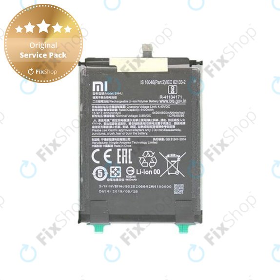Batteria per Xiaomi Redmi Note 8 Pro, BM4J, 46BM4JA030H8, 4500mAh, Genuine Service Pack