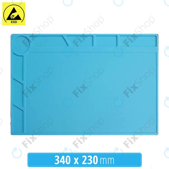 Tappetino in silicone antistatico ESD termoresistente 34 x 23cm