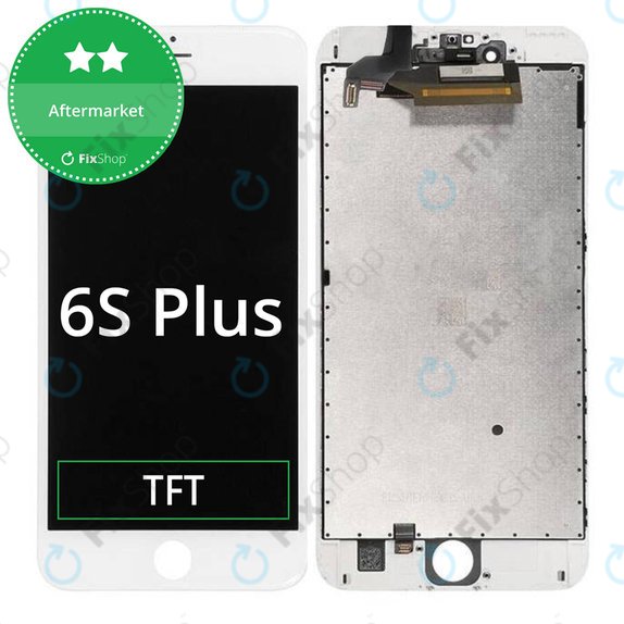 Schermo per iPhone 6S Plus, White, Vetro touch con cornice