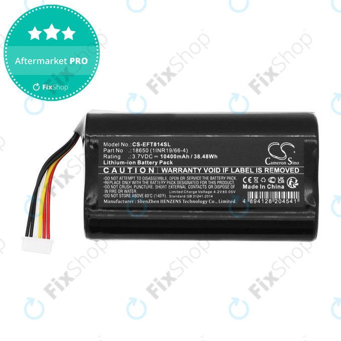 Batteria per Eufy Cam 2 Pro, T8140r, 18650 (1INR19/66-4), Li-Ion, 10400mAh, 3.7V, HQ