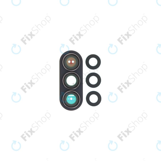 Lente fotocamera posteriore con frame per Samsung Z Fold 7 F966B, Jetblack