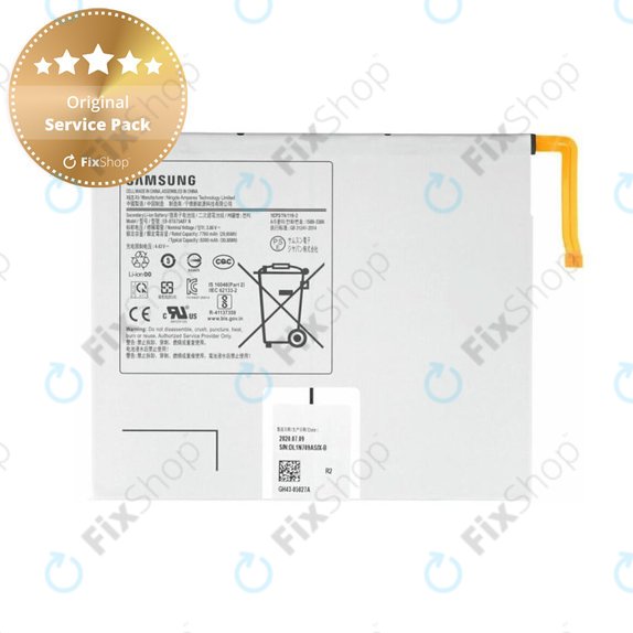 Batteria per Samsung Galaxy Tab S7 T870, T875, T876B, EB-BT875ABY, GH43-05028A, 8000mAh, Genuine Service Pack