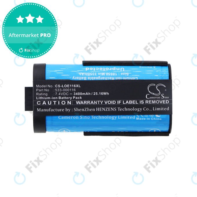 Batteria per Logitech UE Megaboom, 533-000116, Li-Ion, 3400mAh, 7.4V, HQ