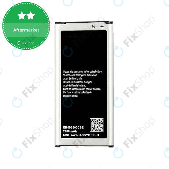 Batteria per Samsung S5 Mini G800F, EB-BG800BBE, 2100mAh