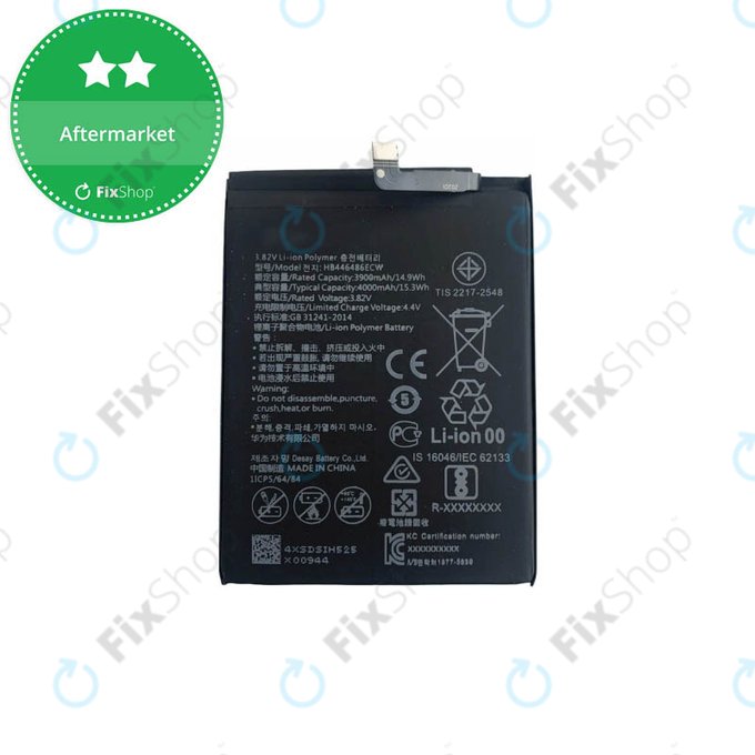 Batteria per Huawei P Smart Z, Honor 9X, P20 Lite (2019), HB446486ECW, 4000mAh