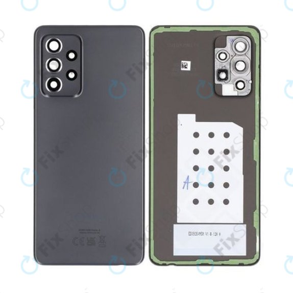 Cover batteria per Samsung A52s 5G A528B, Awesome Black, GH82-26858A, Genuine Service Pack