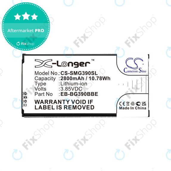 Batteria per Samsung Xcover 4, 4S, EB-BG390BBE, Li-Ion, 3.85V, 2800mAh, HQ