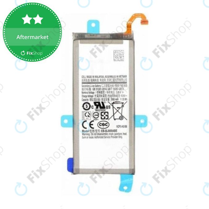 Batteria per Samsung A6 A600 (2018), EB-BJ800ABE, 3000mAh