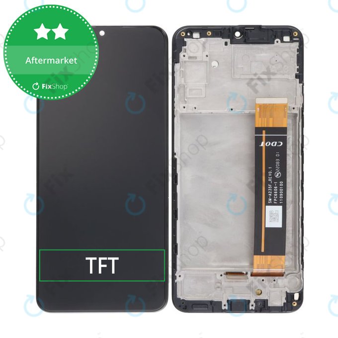 Schermo per Samsung A23 A235F, Vetro touch con cornice