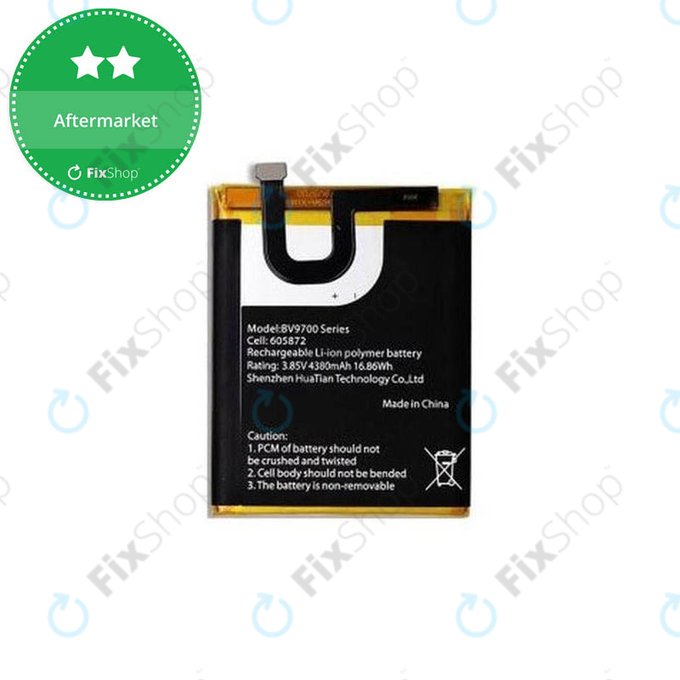 Batteria per iGet Blackview BV9700 Pro, 605872, 4380mAh