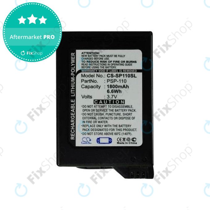 Batteria per Sony Playstation Portable 1000, PSP-110, 1800mAh, HQ