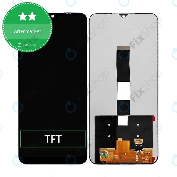 Schermo LCD per Xiaomi Redmi 9A, 9AT, 9C, Vetro touch senza cornice