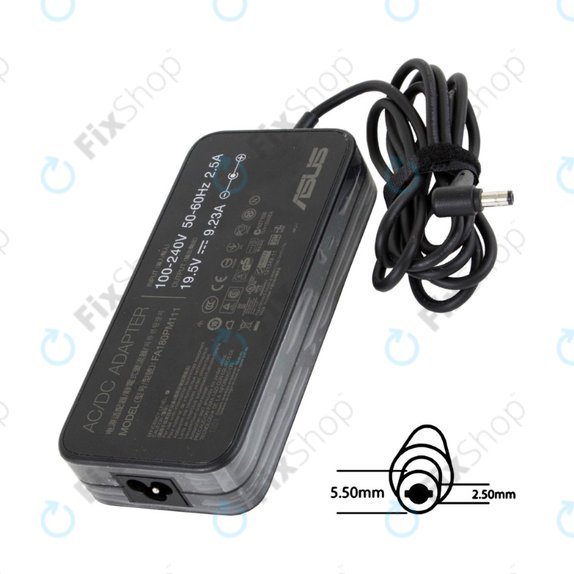 Adattatore di ricarica per Asus, 180W, 19.5V, B0A001-00260600, Genuine Service Pack