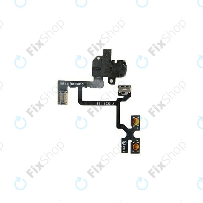 Cavo flex pulsante volume per iPhone 4, Black