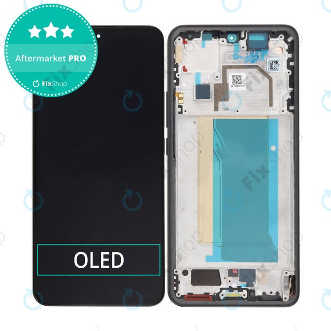 Schermo OLED per Xiaomi 13T, 13T Pro, Black, Vetro touch con cornice