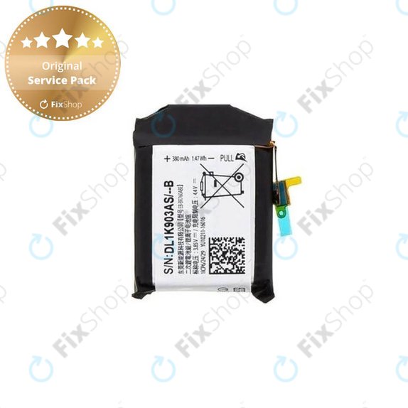 Batteria per Samsung Gear S3 Frontier R760, R765, Classic R770, 380mAh, EB-BR760ABE, GH43-04699A, Genuine Service Pack