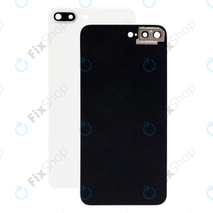 Vetro scocca posteriore e supporto fotocamera per iPhone 8 Plus, Silver