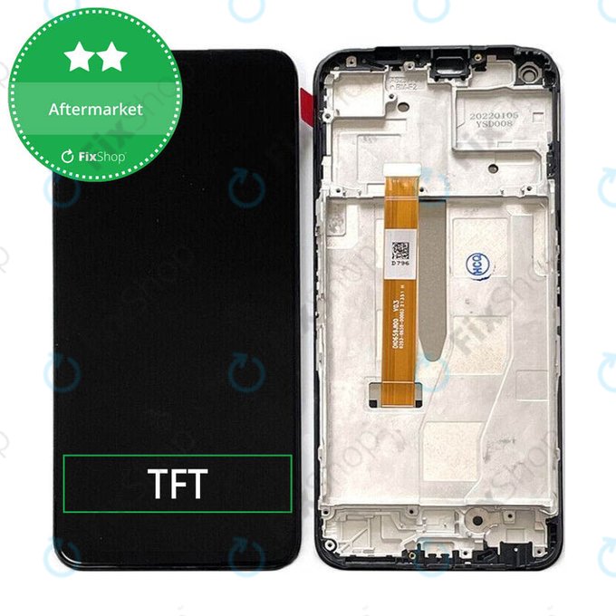 Schermo per Realme 9 Pro RMX3471 RMX3472, Vetro touch con cornice