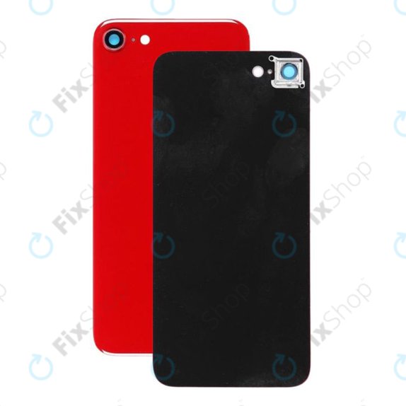Vetro scocca posteriore e lente fotocamera per iPhone SE 2020, Red