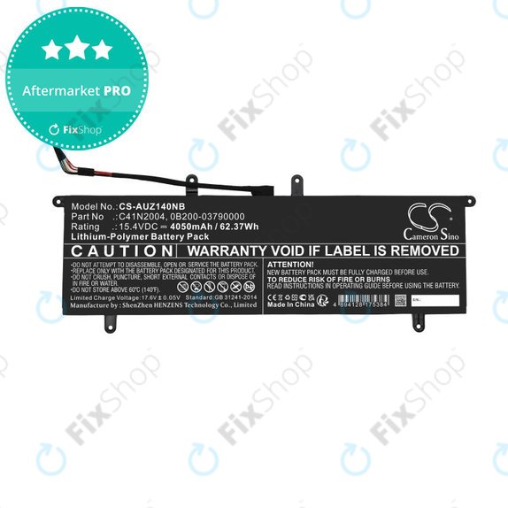 Batteria per Asus ZenBook DUO 14, C41N2004, Li-Pol, 4050mAh, 15.4V, HQ