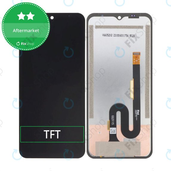 Schermo LCD per Ulefone Armor 22, Vetro touch senza cornice