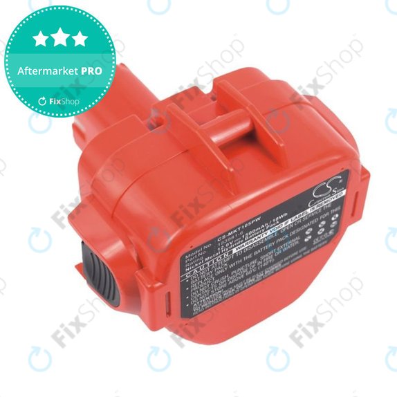 Batteria per Makita 1050, 192598-2, 193981-6, Ni-MH, 1500mAh, 12V, HQ