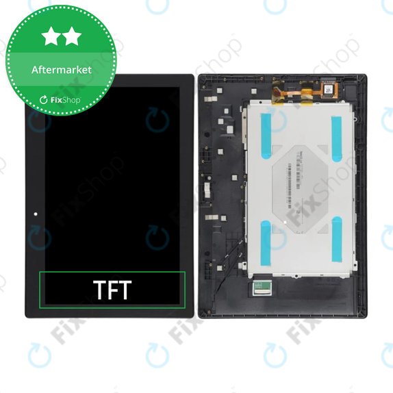 Schermo LCD per Lenovo TAB 2 A10-70, Black, Vetro touch con cornice