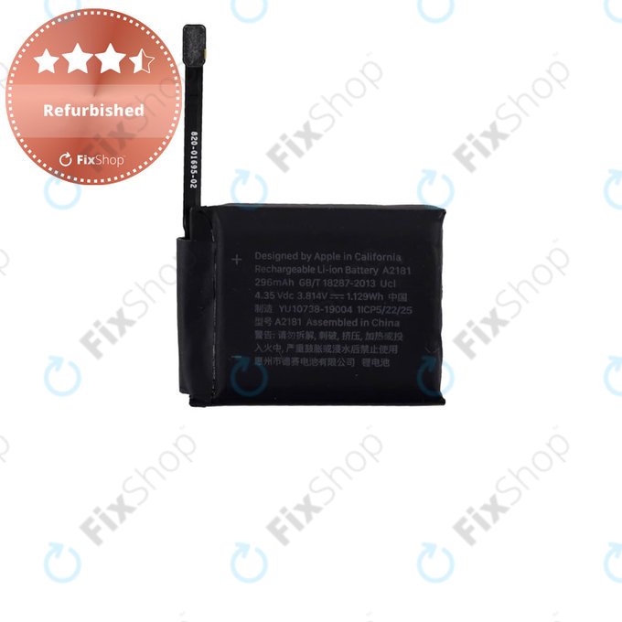 Batteria A2181 per Apple Watch SE 2 44mm, 296mAh, Refurbished