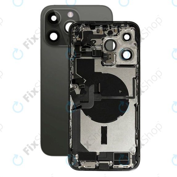 Scocca posteriore con piccoli componenti per iPhone 14 Pro Max, Space Black