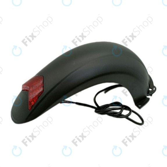 Parafango posteriore con luce e cavo di collegamento per Kugoo M4, Black