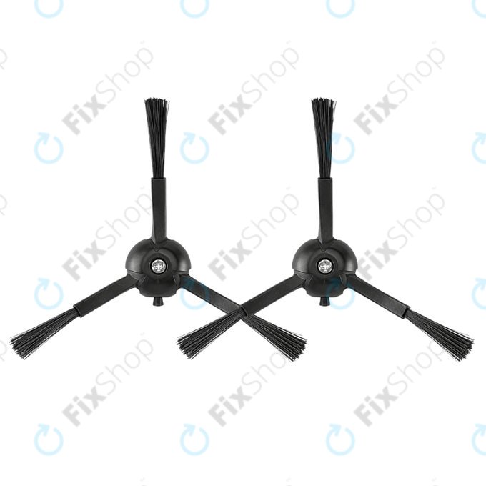 Spazzola laterale, 2 pz., Nera per Roborock Qrevo MaxV, Pro, Plus, S