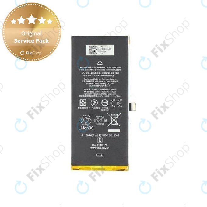 Batteria per Google Pixel 4a 5G, G025E, G823-00201-01, 3885mAh, Genuine Service Pack