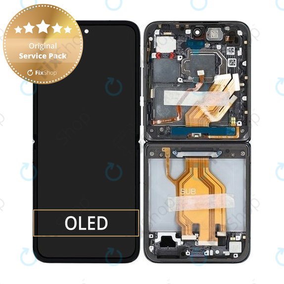 Schermo per Xiaomi Mix Flip 2405CPX3DC, Black, Vetro touch con cornice, 560002000N800, Genuine Service Pack