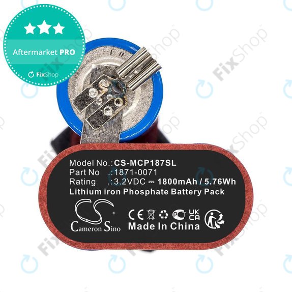 Batteria per Ermila Bellina, Moser Chrom Style Pro 1871, LiFePO4, 1871-0071, 1800mAh, 3.2V, HQ