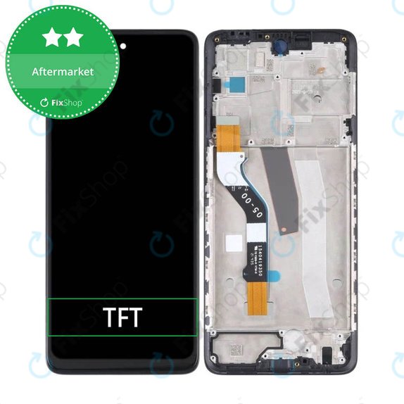 Schermo per Motorola Moto G51 XT2171, Black, Vetro touch con cornice