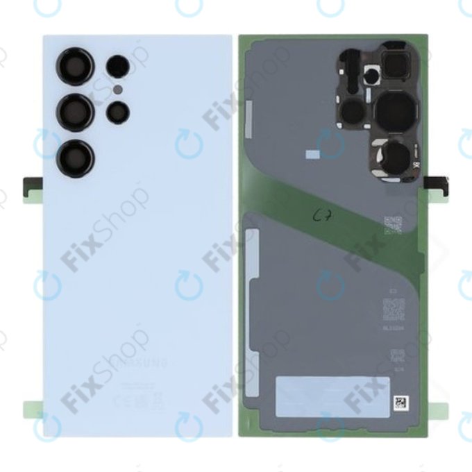 Cover batteria per Samsung S24 Ultra S928B, Titanium Blue, GH82-33349F, Genuine Service Pack