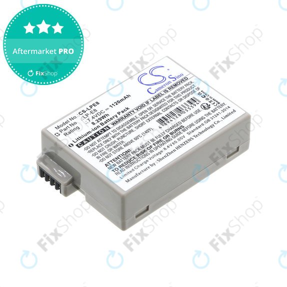 Batteria per Canon EOS 550D, 600D, LP-E8, Li-ion, 1120mAh, 7.4V, HQ