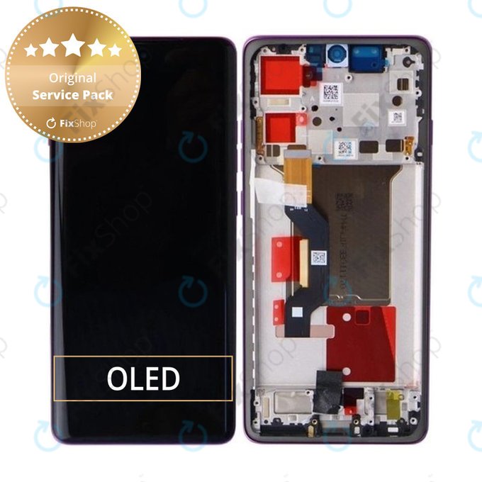 Schermo per Motorola Edge 60 Pro, Sparkling Grape, Vetro touch con cornice, 5D68C30047, Genuine Service Pack