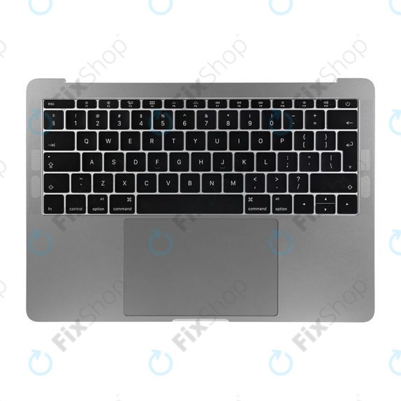 Top case con tastiera UK, microfono, trackpad e altoparlanti per MacBook Pro 13" A1708 (Late 2016 - Mid 2017), Space Gray