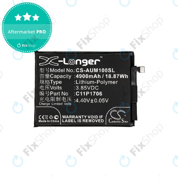 Batteria per Asus Zenfone Max Pro M1 ZB602KL, 0B200-02870200, Li-Pol, 3.85V, 4900mAh, HQ