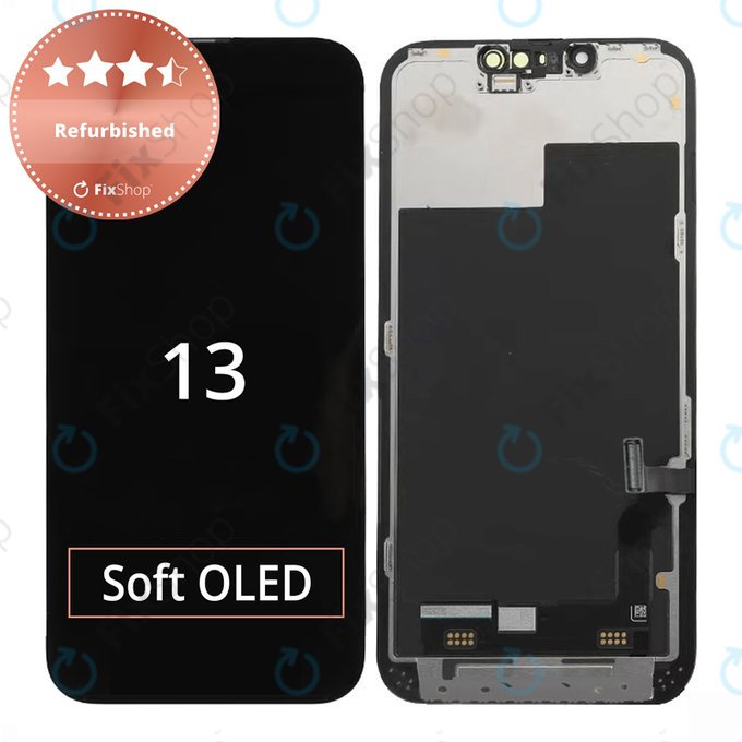 Schermo per iPhone 13, Vetro touch con cornice, Refurbished