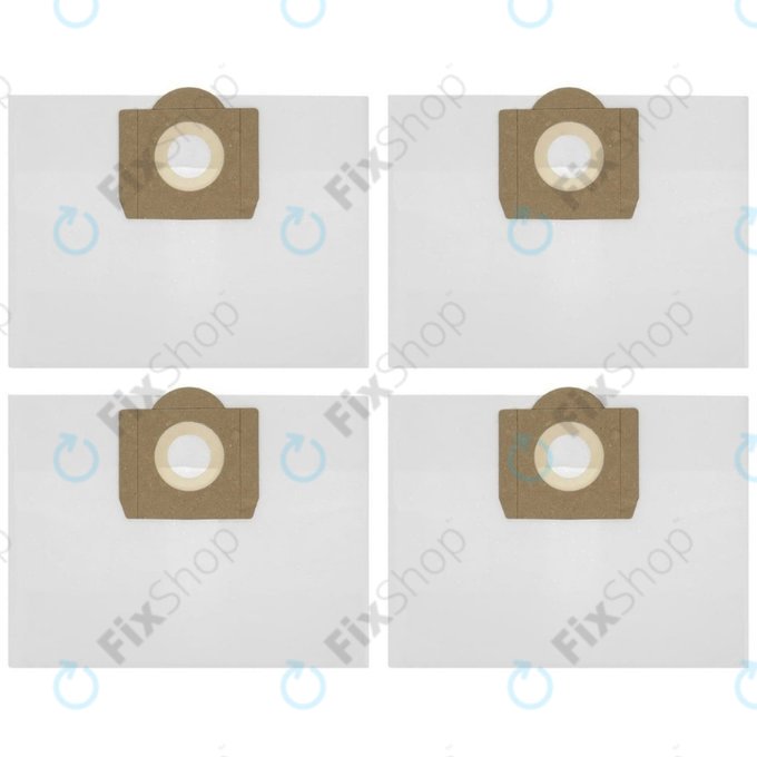 Sacchetto per aspirapolvere, 4 pz., Tessuto non tessuto per Kärcher MV 3, WD 3, WD 3.000-series, A-series, SE-series