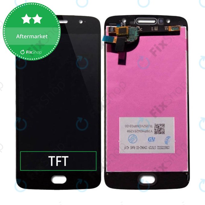 Schermo LCD per MotGoldla Moto G5S XT1794, Black, Vetro touch senza cornice