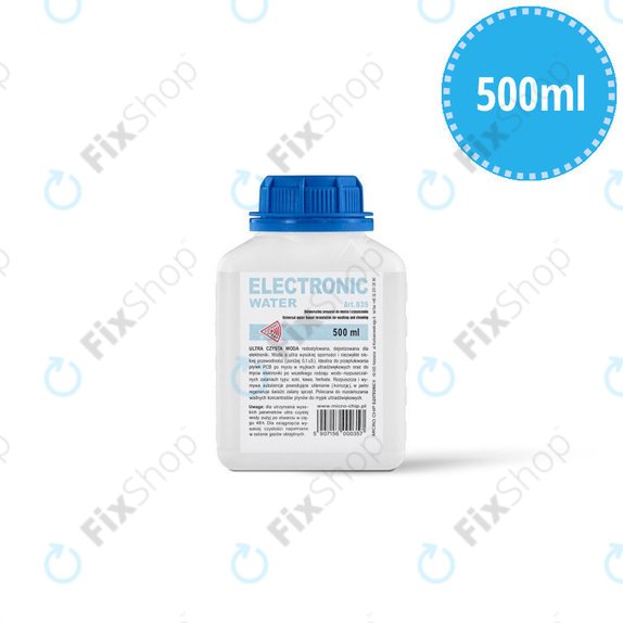 Acqua demineralizzata per elettronica, 500 ml