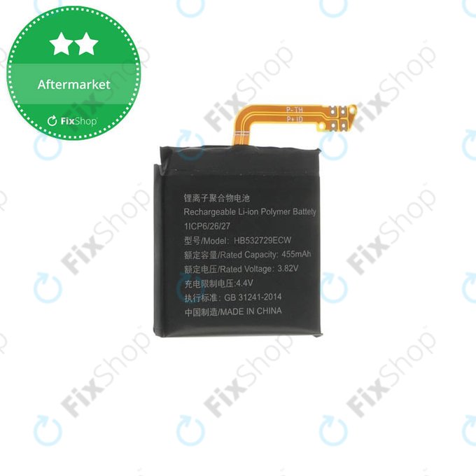 Batteria per Huawei Watch GT2 Latona-B19 46mm, HB532729ECW, 455mAh