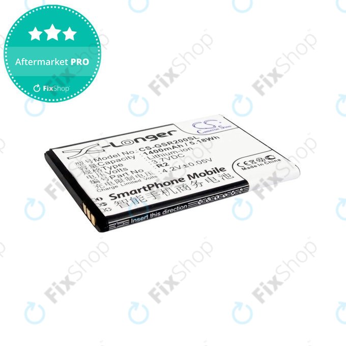 Batteria per Gigabyte Gsmart Roma, R2, Li-ion, 3.7V, 1400mAh, HQ