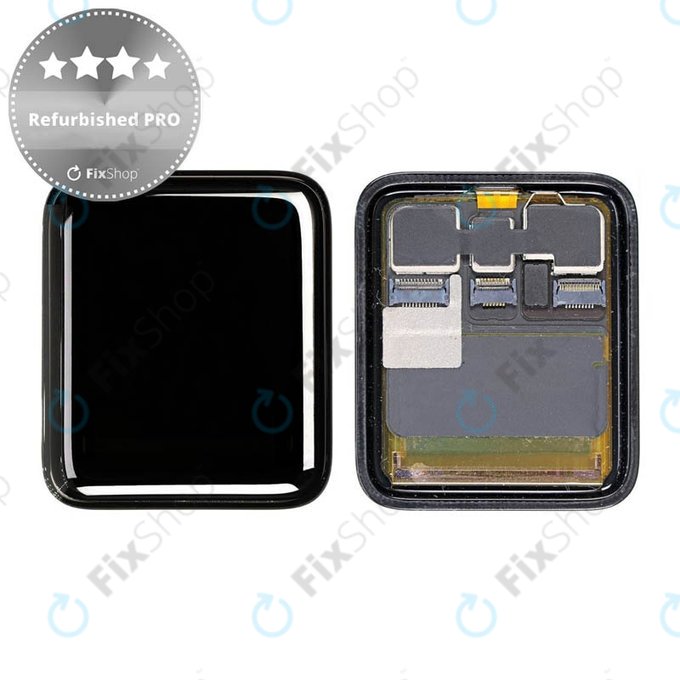 Schermo LCD per Apple Watch 3 38mm, Vetro touch senza cornice, Refurbished PRO
