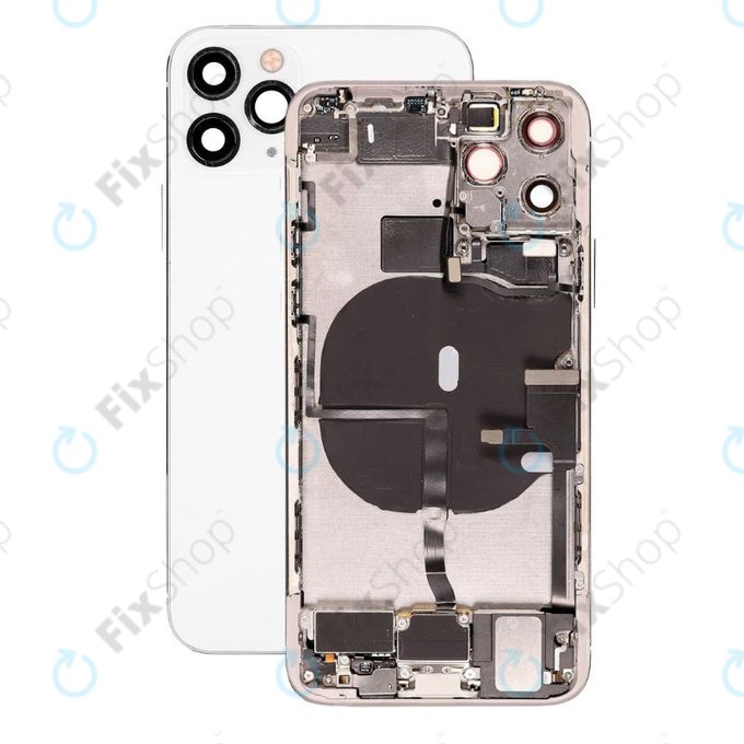 Scocca posteriore con piccoli componenti per iPhone 11 Pro, Silver