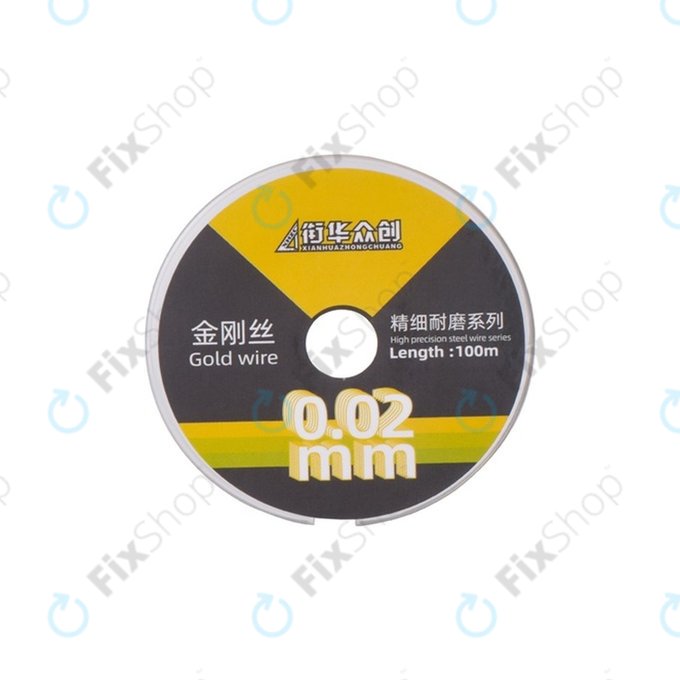 Filo dorato per separazione display LCD, 0,02 mm x 100 m