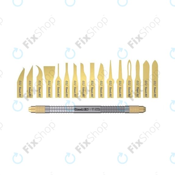 Set lame lucidate a mano con manico 16 in 1, QianLi ToolPlus 011